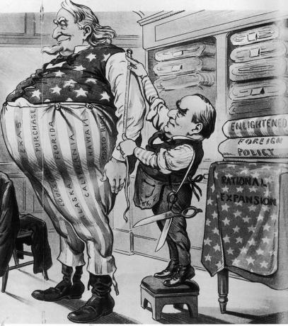 अमेरिकी विस्तारवाद के बारे में कार्टून, 1900