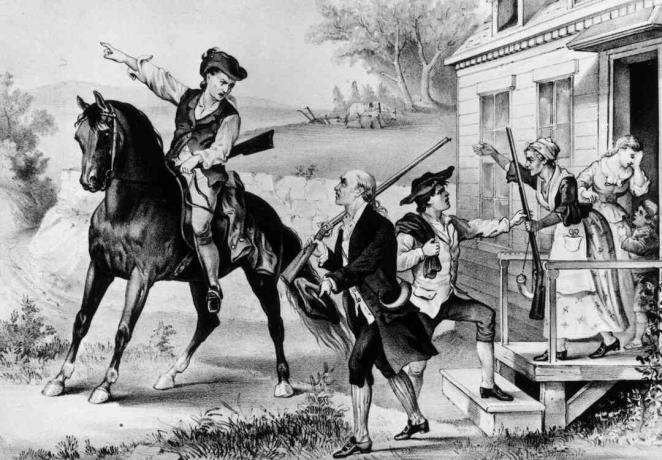 1774: न्यू इंग्लैंड के औपनिवेशिक मिलिशिया - मिनटों की एक सभा जो एक पल की सूचना पर अंग्रेजों से लड़ने के लिए तैयार थे।